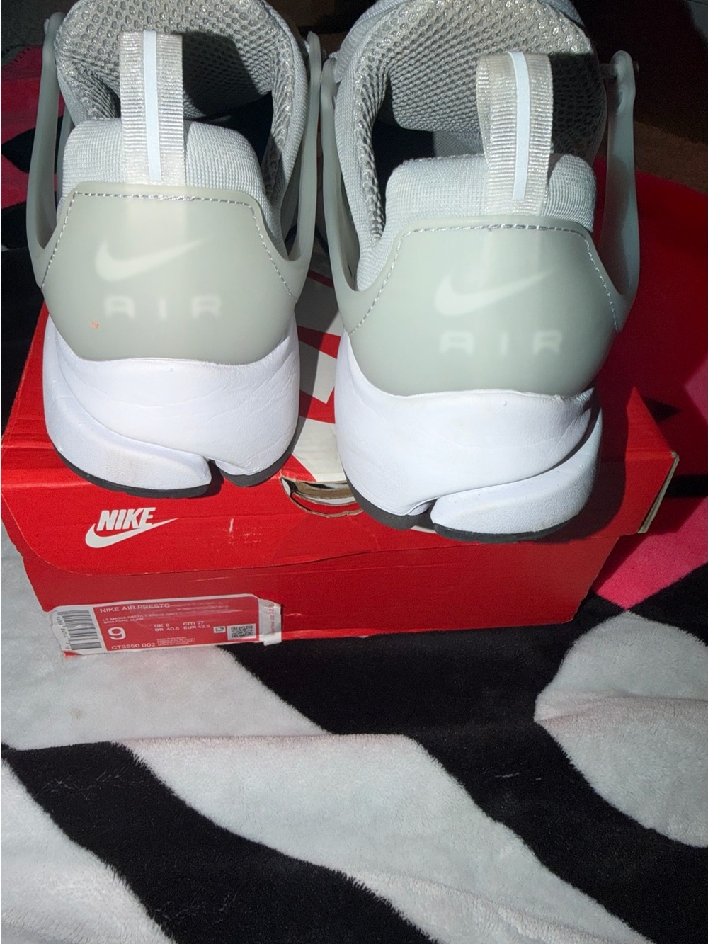 Nike Air Presto Light Smoke Grey Women’s Size 9 Barely Worn w/ Box - Picture 5 of 6